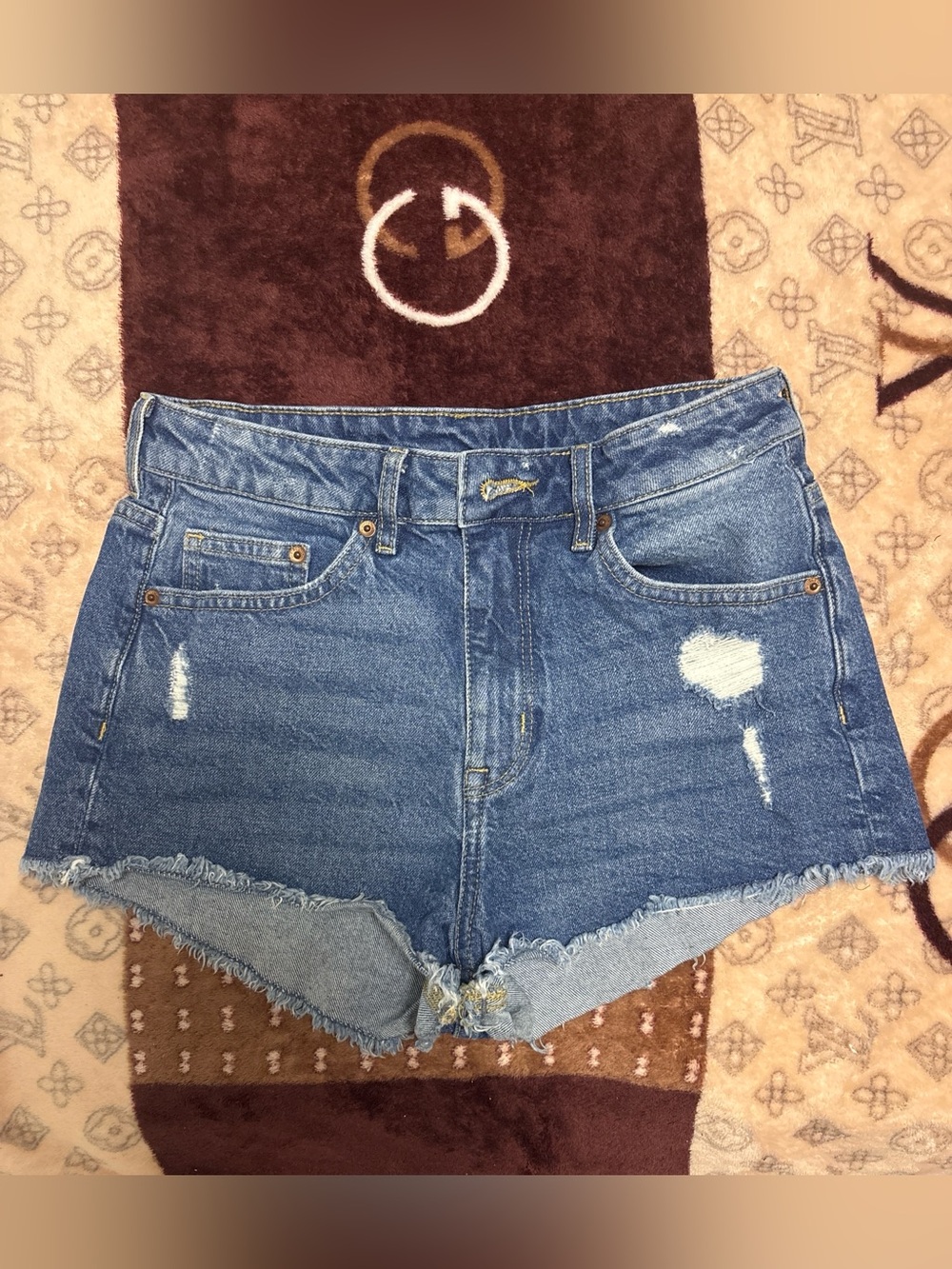 Denim shorts